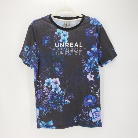 ASOS Other - ASOS | Floral Print Tee | Black & Blue